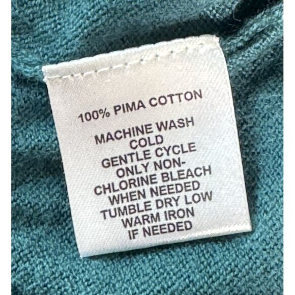 ANN‎ TAYLOR LOFT V-Neck Pima Cotton Sweater Women's Small 3/4 sleeve - Picture 7 of 7